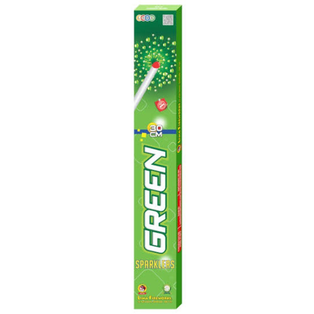 12 cm Green Sparklers